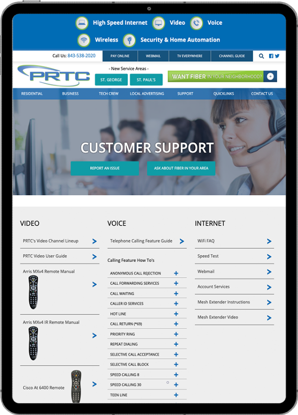 PRTC Support You Can Count On