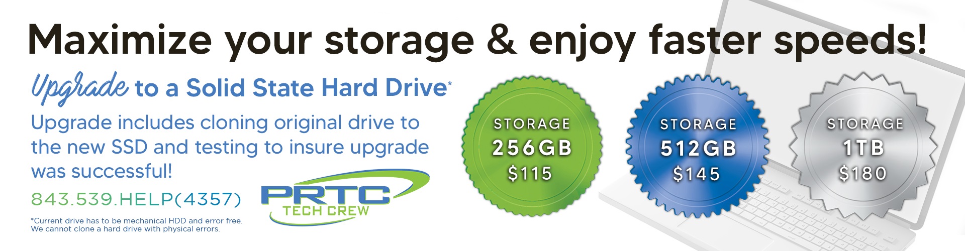 Maximize your storage & enjoy faster speeds!